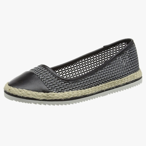 Aldo Shoes - ALDO Black and White Women's Espadrille ballet Flats 8.5